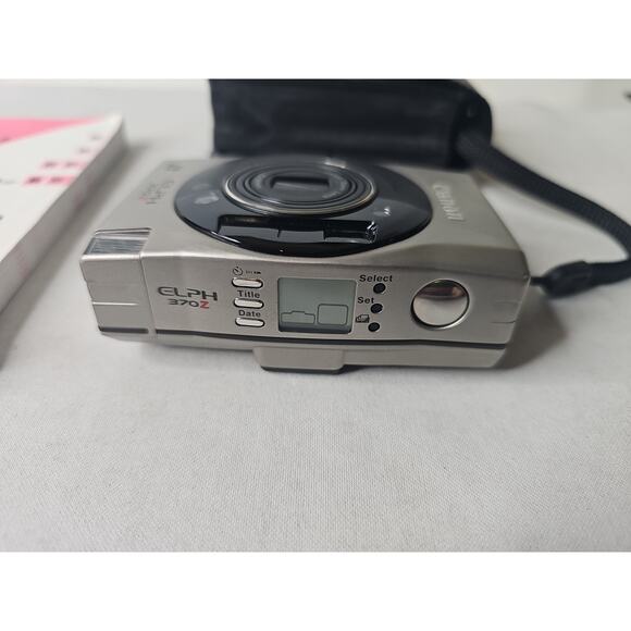 Canon ELPH 370Z Compact Point/Shoot Film Camera Tested & Works, w/ Leather Case - Picture 11 of 16